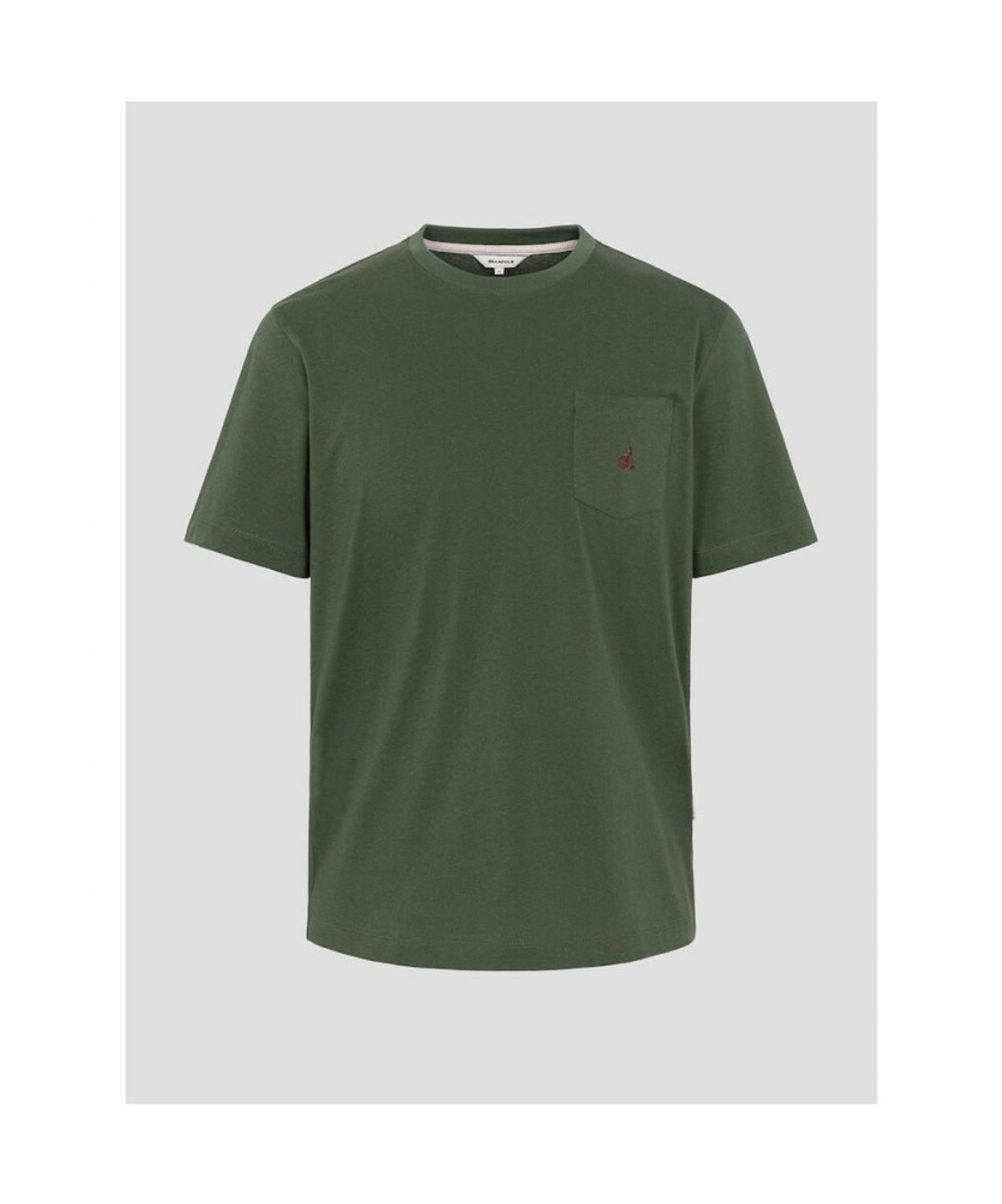 빈폴 멘(BEANPOLE MEN) 포켓 로고 반소매 티셔츠  카키