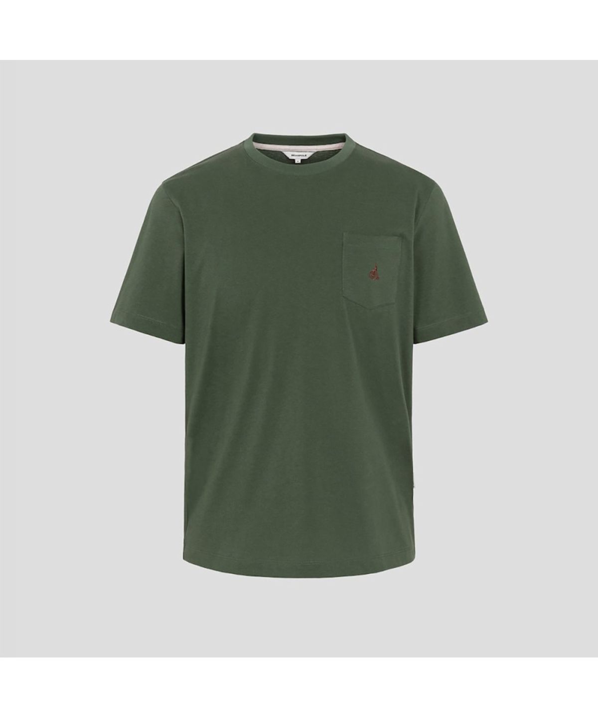 빈폴 멘(BEANPOLE MEN) 포켓 로고 반소매 티셔츠  카키