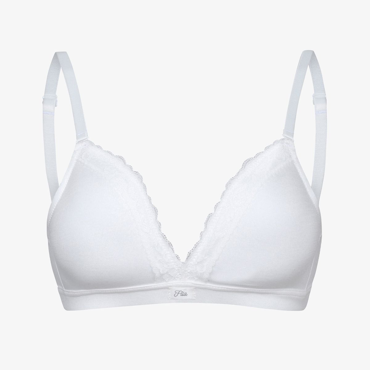 휠라언더웨어(FILA UNDERWEAR) 러버스 노와이어 브라 팬티 세트 (FI4BAH1123FWHI)(FI4BAH1123FWHI)