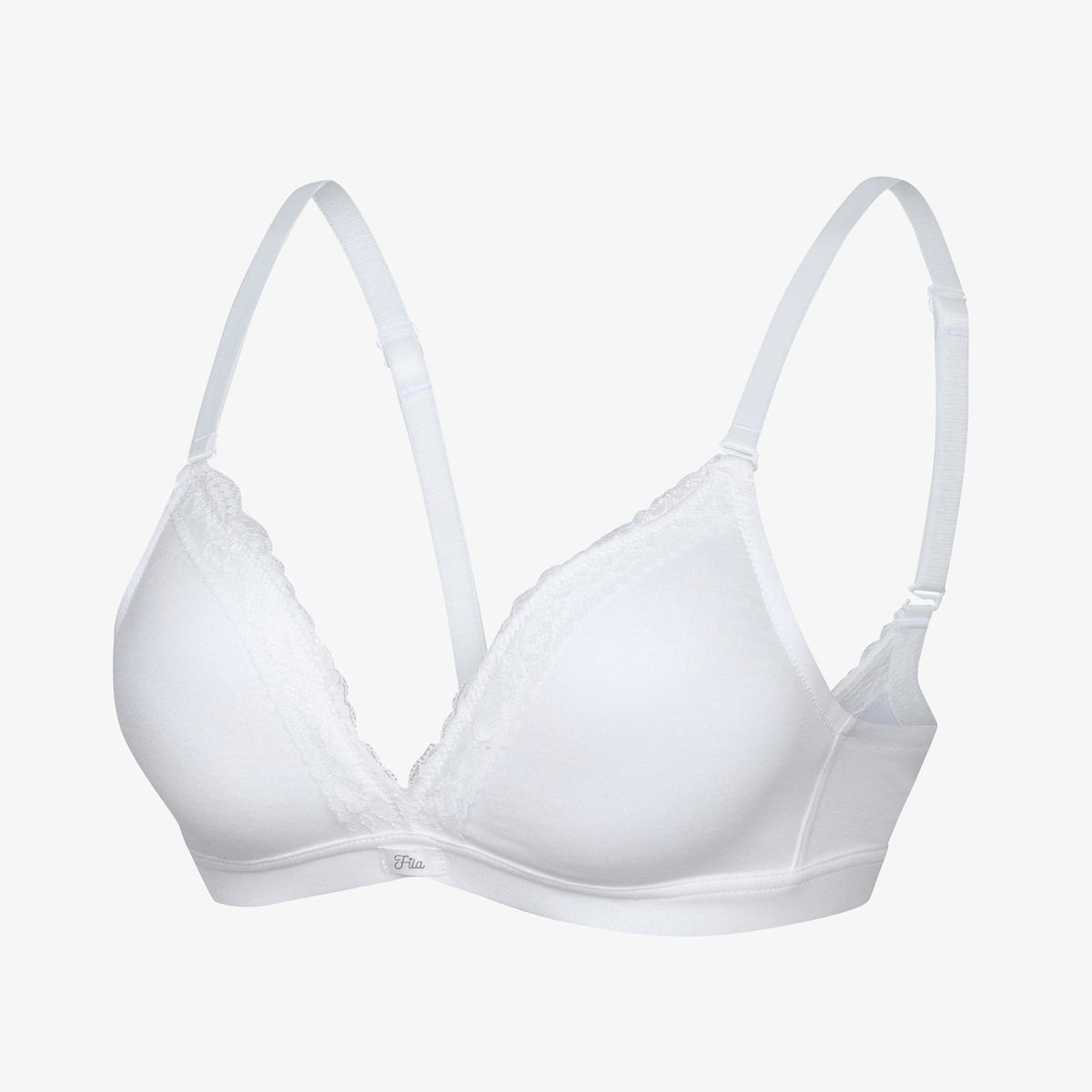 휠라언더웨어(FILA UNDERWEAR) 러버스 노와이어 브라 팬티 세트 (FI4BAH1123FWHI)(FI4BAH1123FWHI)