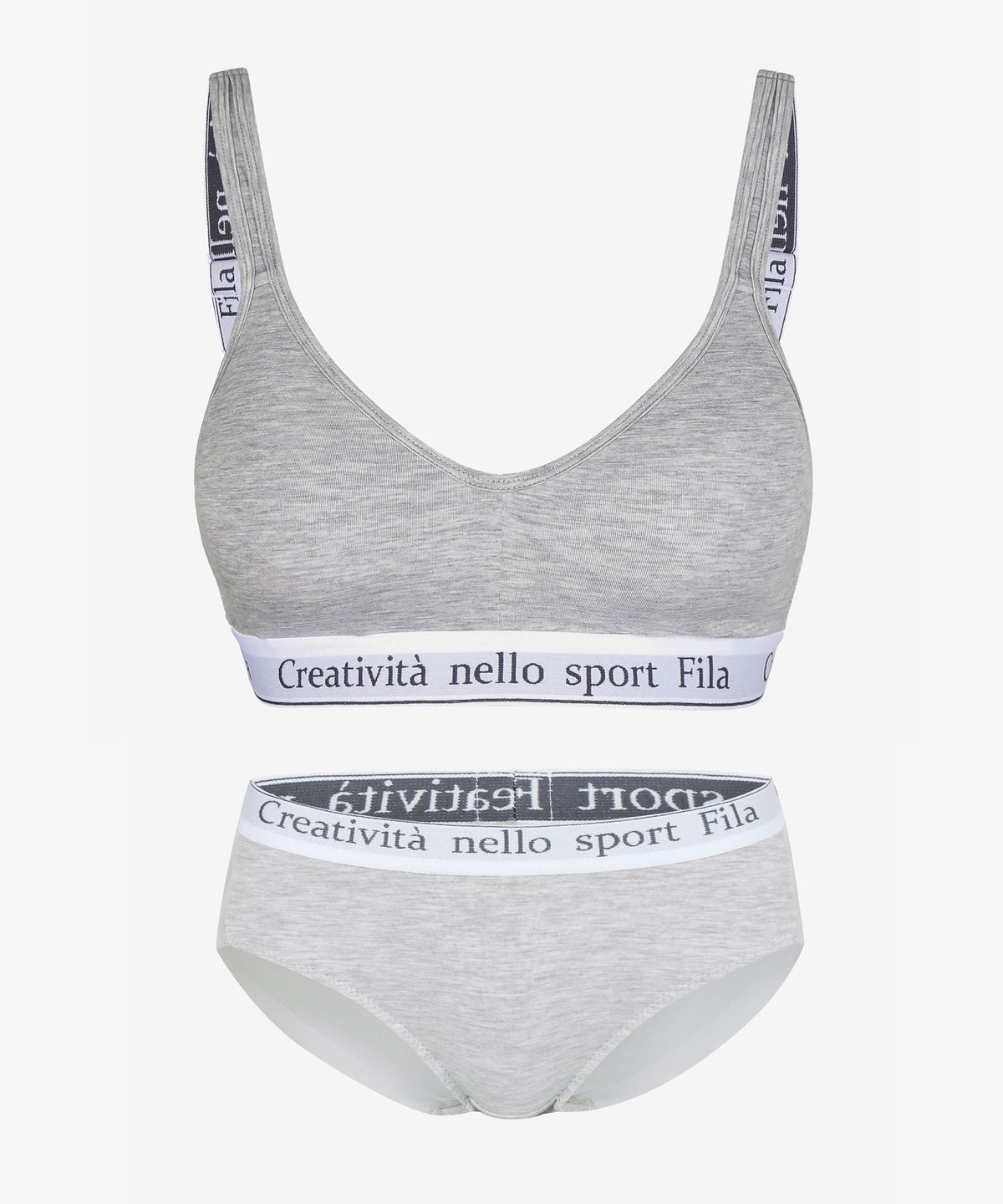 휠라언더웨어(FILA UNDERWEAR) 아웃핏 파스텔 벨로  브라탑 팬티 세트 v2  (FI4BAH1450FLML)