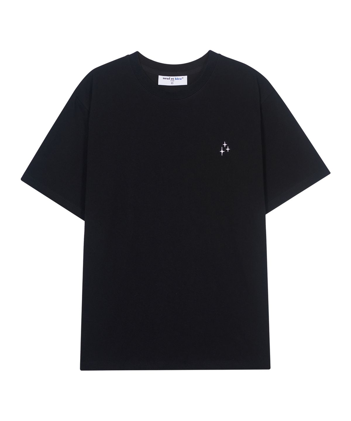 누프에블루(NEUFETBLEU) NEB half tee (black)