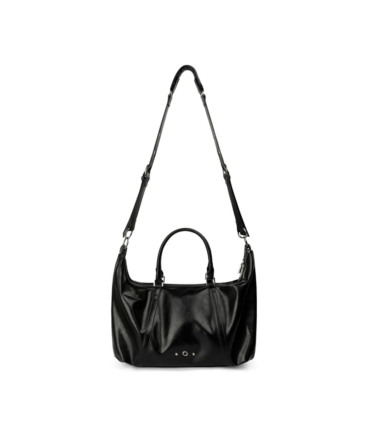 레더리(LEATHERY) 보스턴 버킷 토트 크로스백 [BLACK]