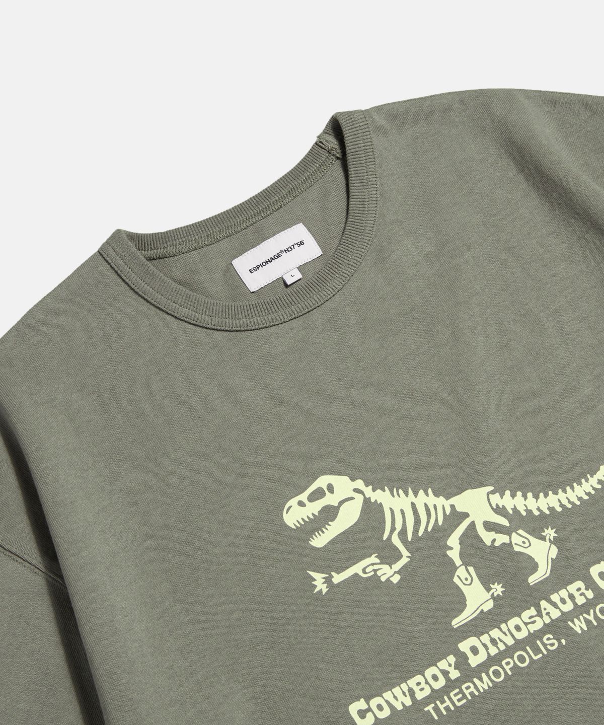 에스피오나지(ESPIONAGE) CDC T-Rex Heavyweight Tee Stone