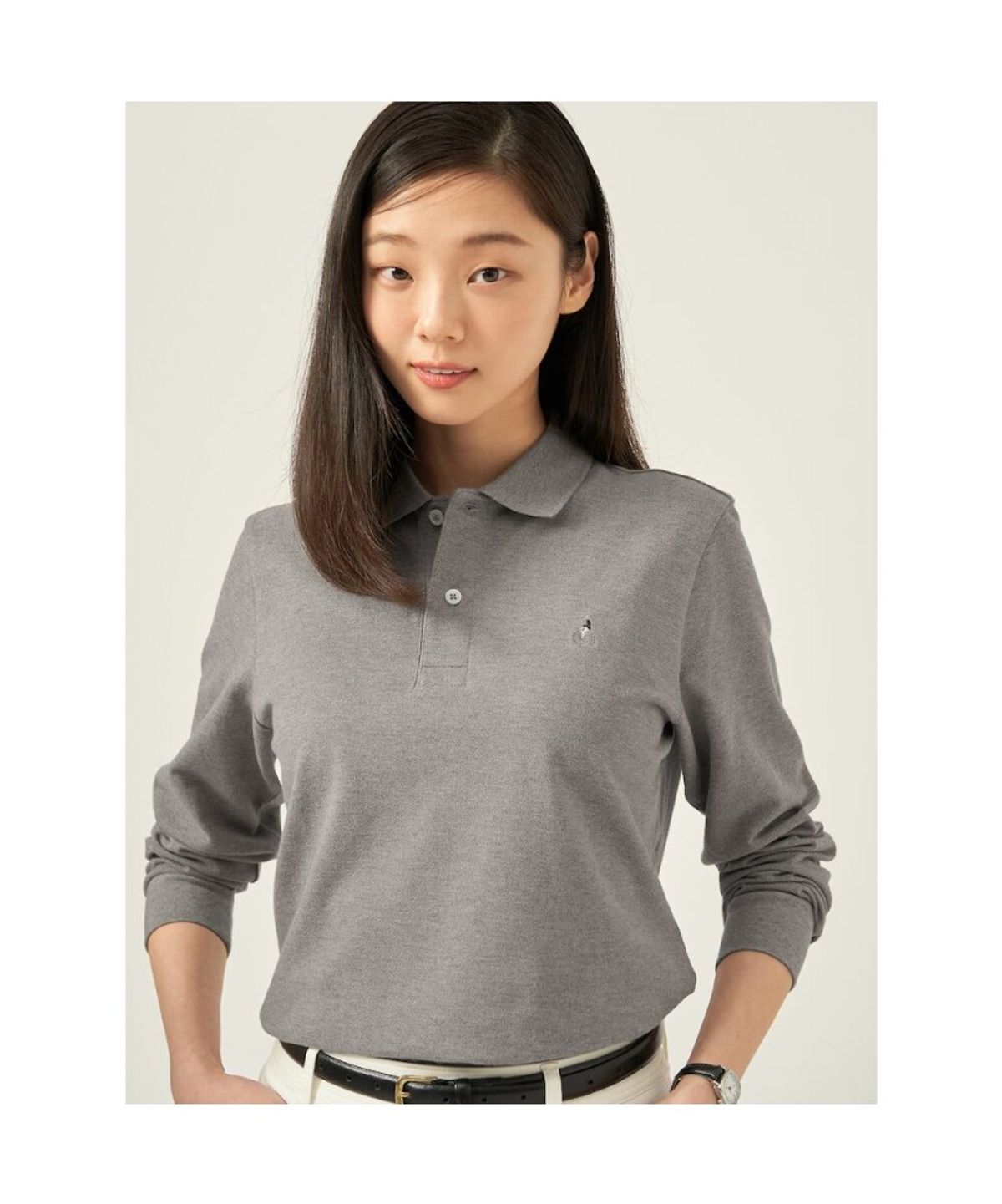 빈폴 멘(BEANPOLE MEN) [Essential] 남녀공용 수피마코튼 피케 티셔츠  올리브