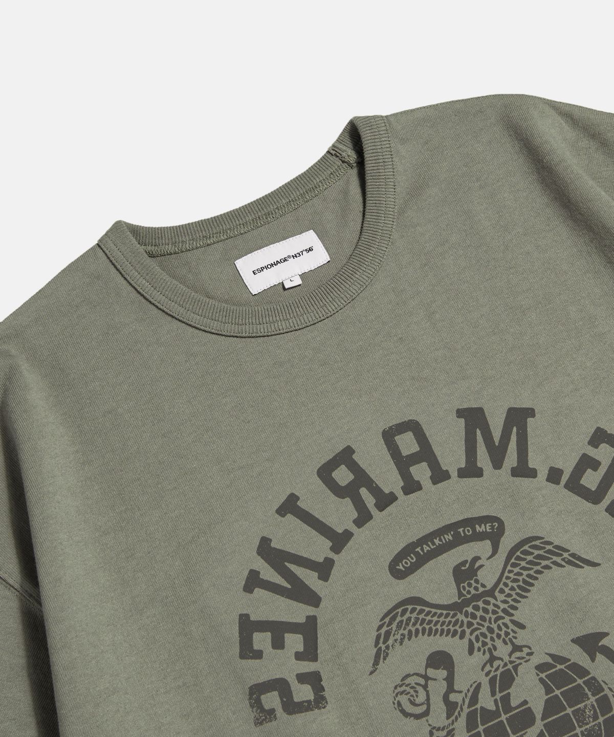 에스피오나지(ESPIONAGE) Travis Marines Heavyweight Tee Stone
