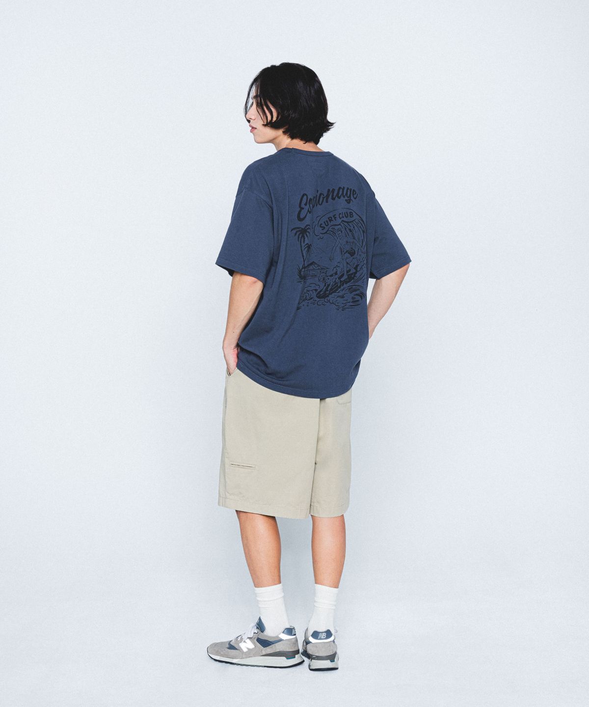 에스피오나지(ESPIONAGE) Surf Club Heavyweight Tee Slate