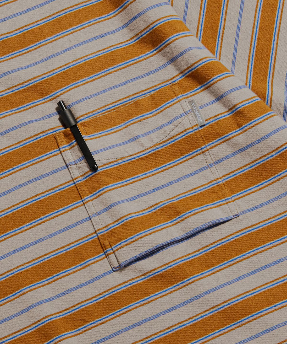 에스피오나지(ESPIONAGE) Multi Border Pocket Tee Orange