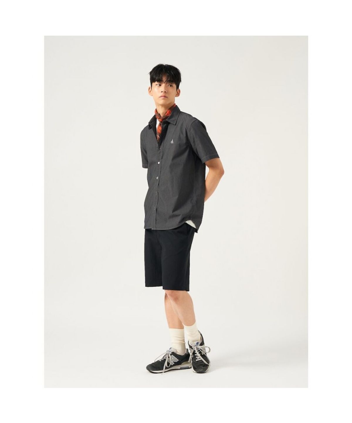 빈폴 멘(BEANPOLE MEN) 나일론 시어서커 반소매 셔츠  애쉬