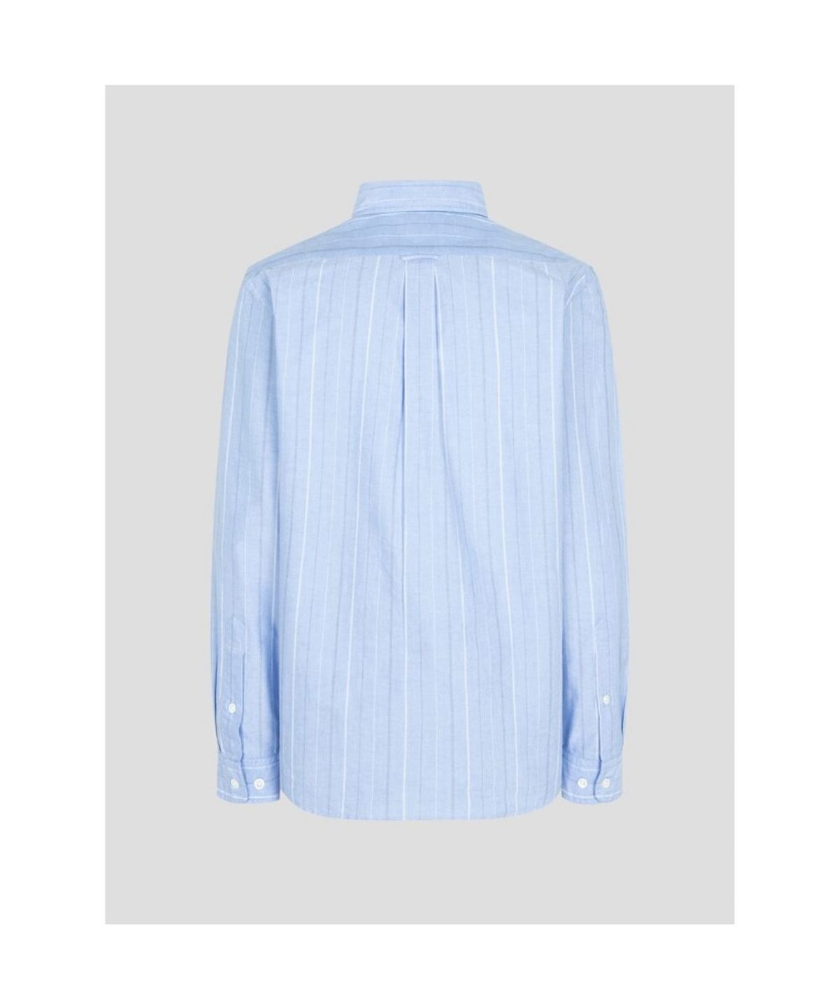 빈폴 멘(BEANPOLE MEN) 옥스퍼드 변형 스트라이프 셔츠  스카이 블루