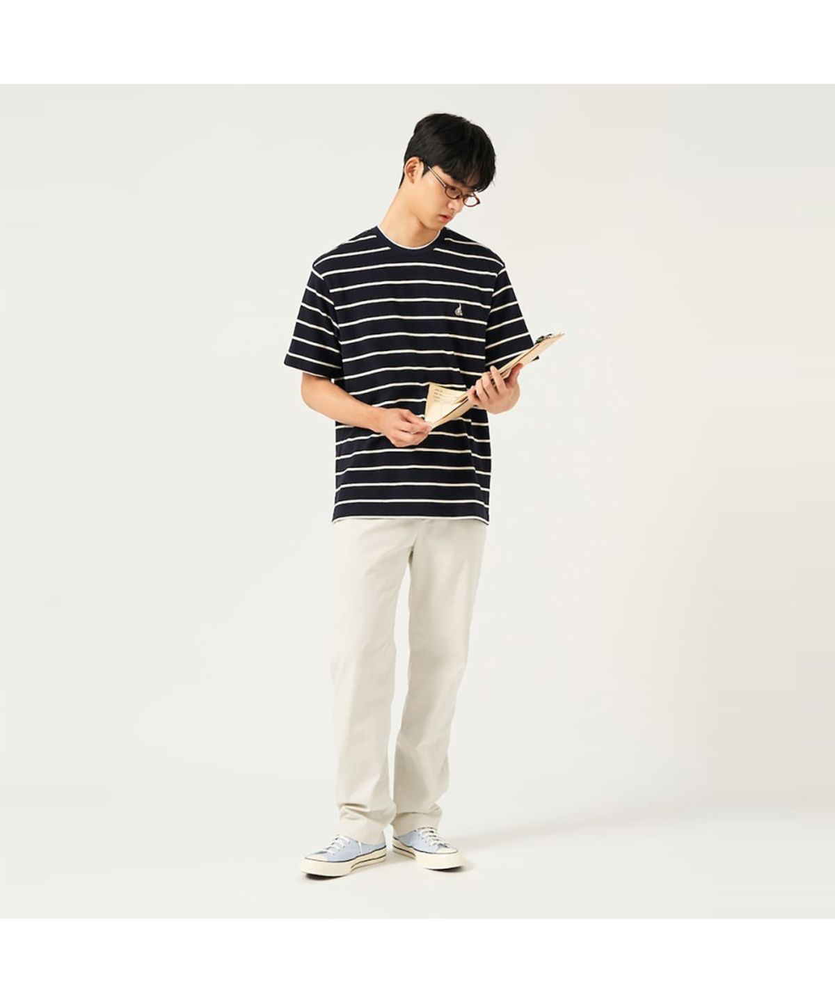 빈폴 멘(BEANPOLE MEN) 가먼트 다잉 컴포트핏 팬츠  아이보리