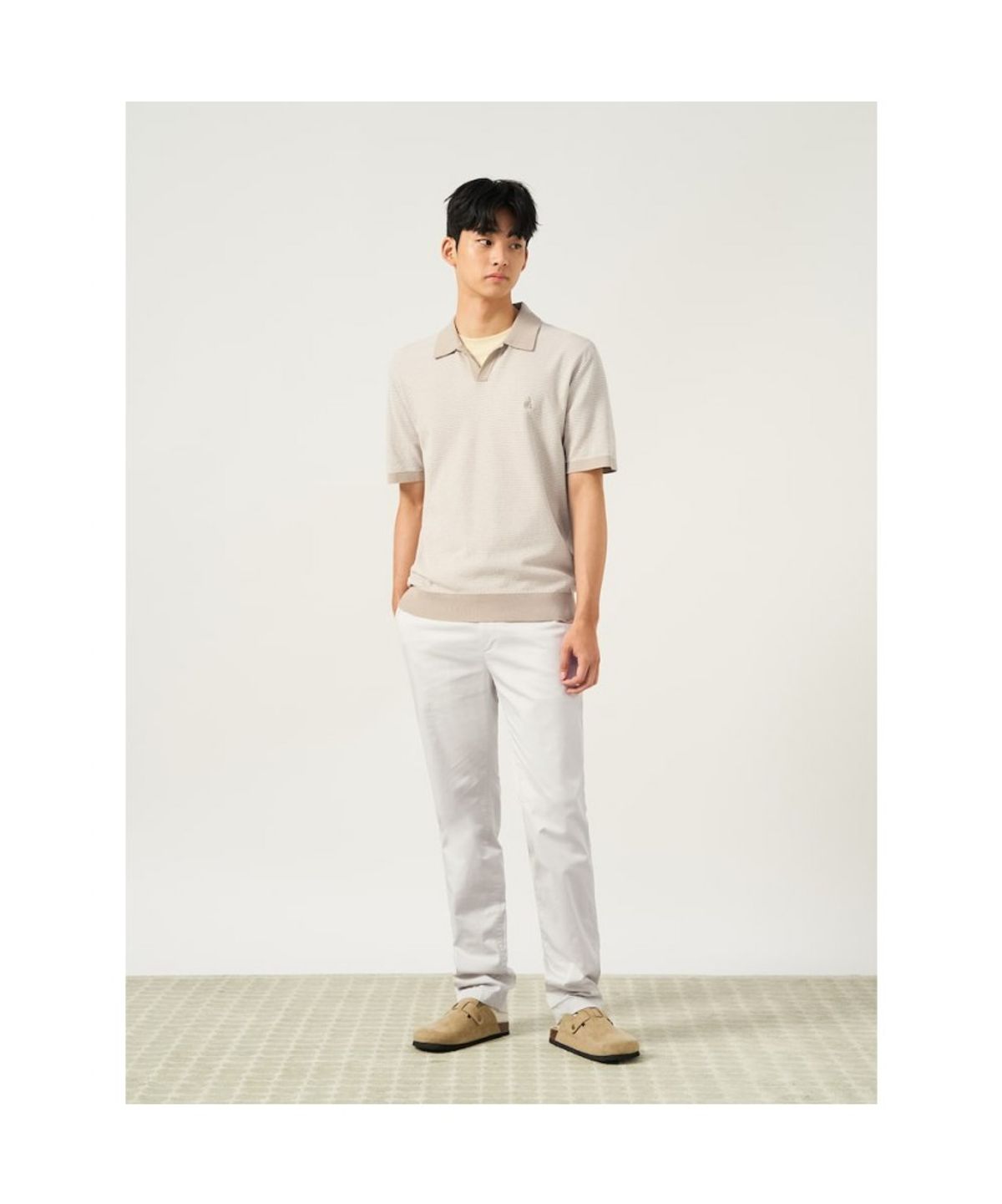 빈폴 멘(BEANPOLE MEN) [Essential] 치노 스탠다드핏 팬츠  아이보리