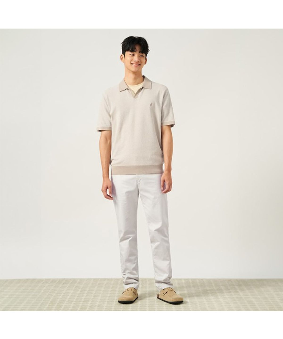 빈폴 멘(BEANPOLE MEN) [Essential] 치노 스탠다드핏 팬츠  아이보리