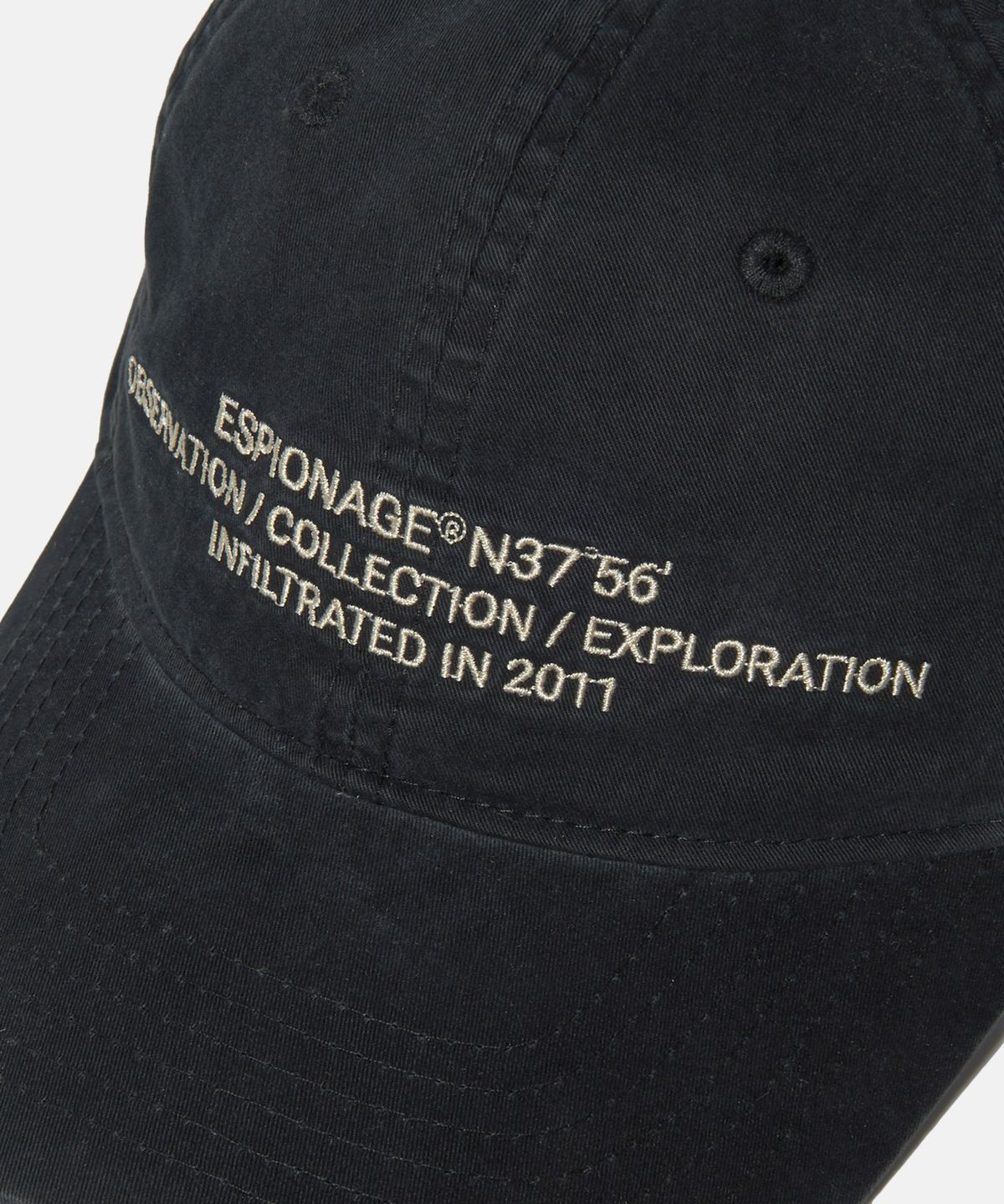 에스피오나지(ESPIONAGE) OCE Logo Vintage Cap Black