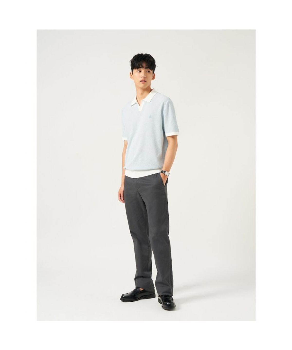 빈폴 멘(BEANPOLE MEN) [Essential] 치노 스탠다드핏 팬츠  애쉬