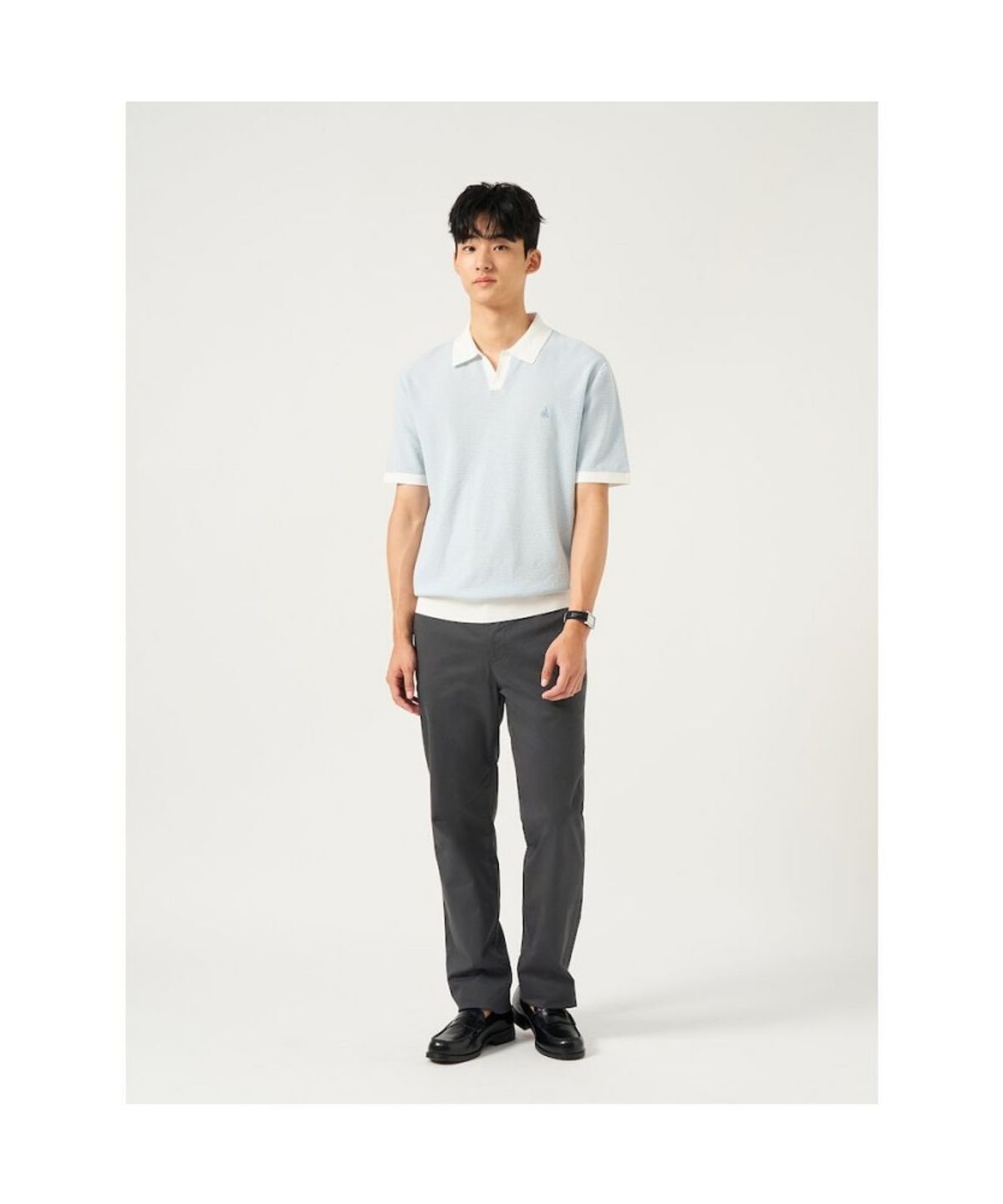 빈폴 멘(BEANPOLE MEN) [Essential] 치노 스탠다드핏 팬츠  애쉬