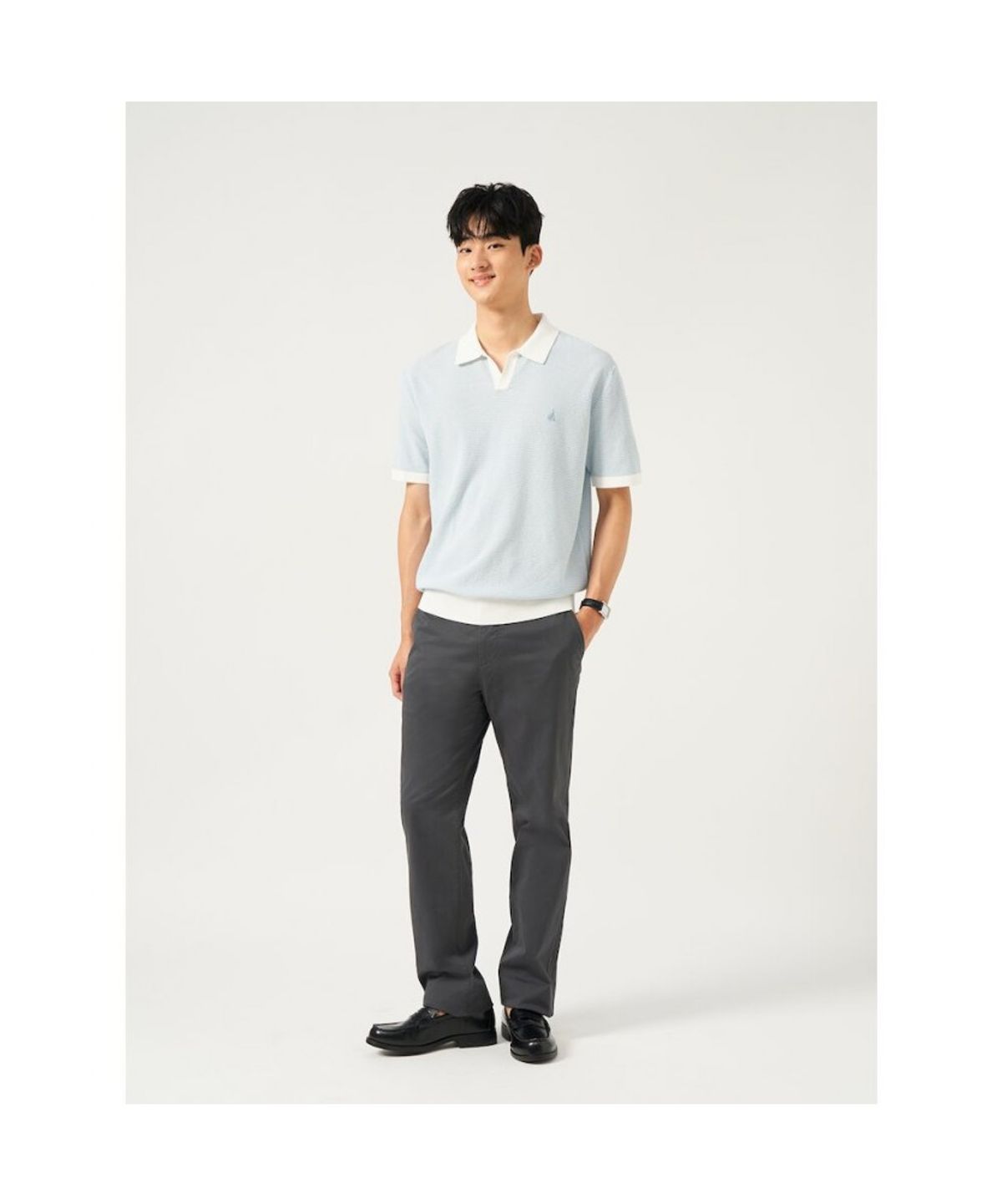 빈폴 멘(BEANPOLE MEN) [Essential] 치노 스탠다드핏 팬츠  애쉬