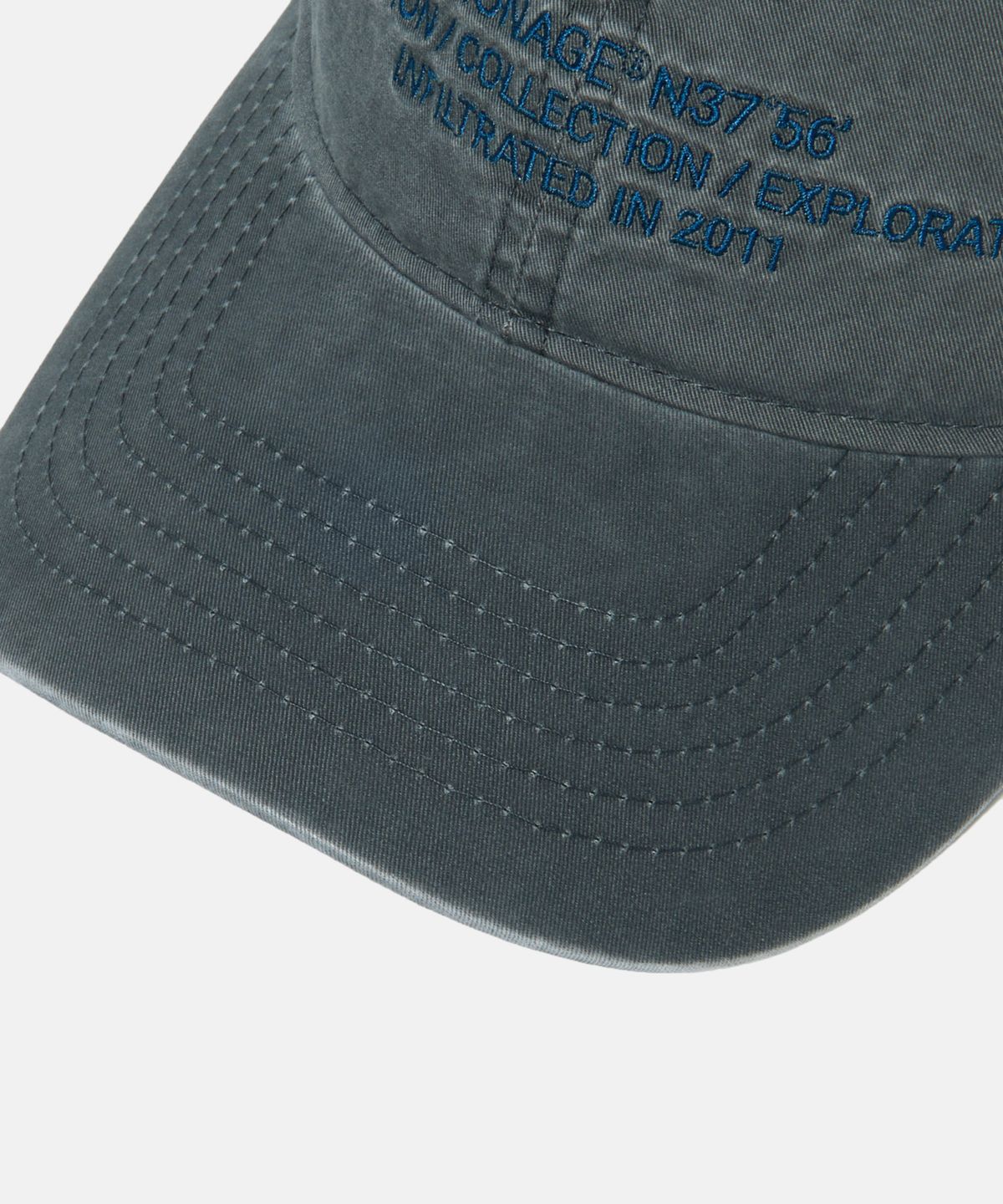 에스피오나지(ESPIONAGE) OCE Logo Vintage Cap Steel Grey