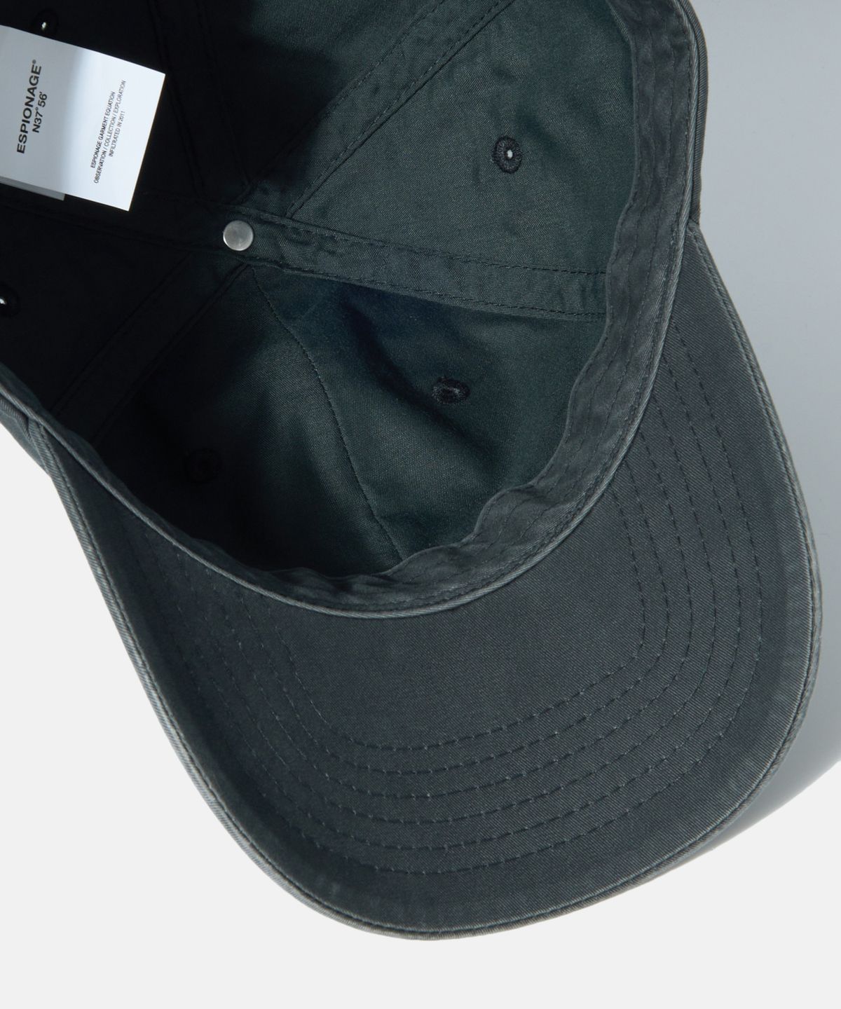 에스피오나지(ESPIONAGE) OCE Logo Vintage Cap Steel Grey