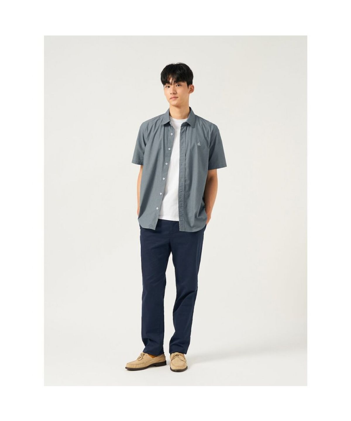 빈폴 멘(BEANPOLE MEN) [Essential] 치노 스탠다드핏 팬츠  네이비