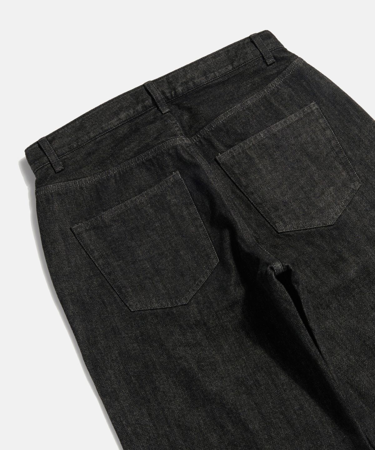 에스피오나지(ESPIONAGE) Selvedge Relaxed Denim Pants Black
