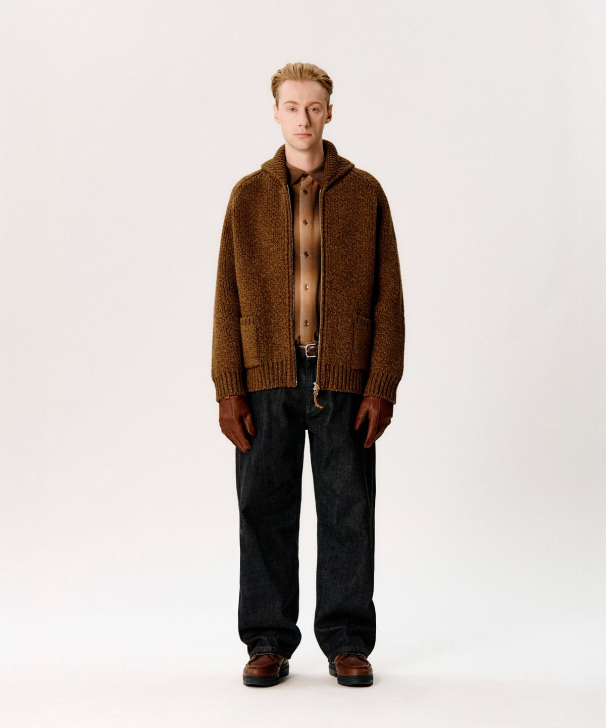 에스피오나지(ESPIONAGE) Selvedge Relaxed Denim Pants Black