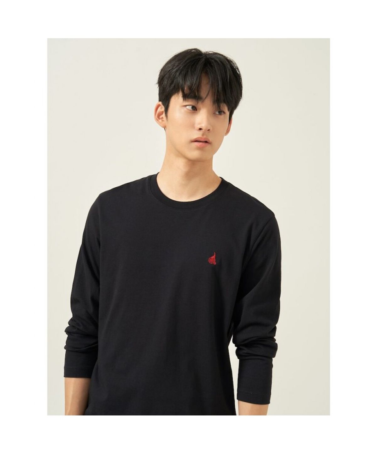 빈폴 멘(BEANPOLE MEN) [Essential] 남녀공용 수피마코튼 라운드넥 티셔츠  블랙