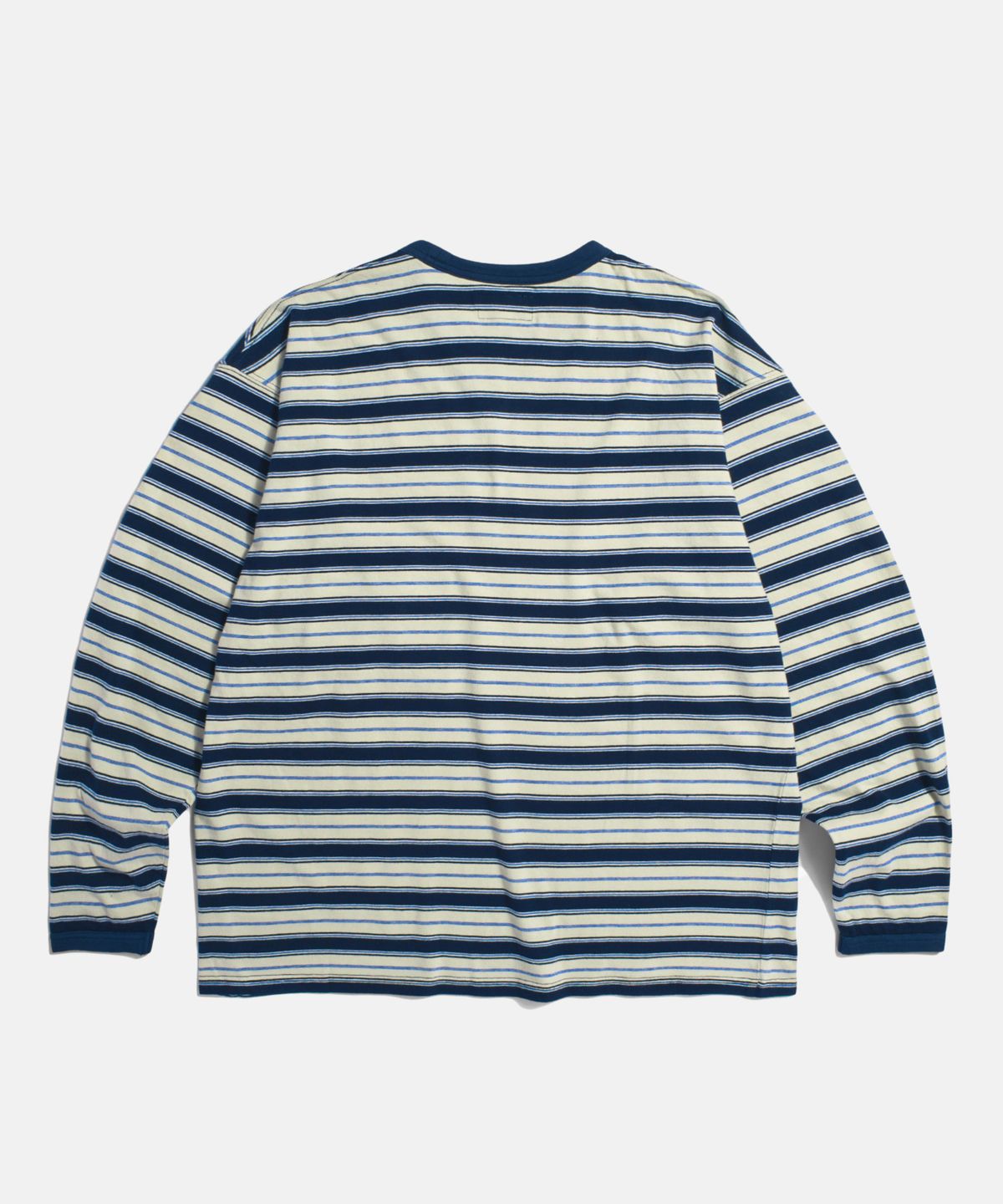 에스피오나지(ESPIONAGE) Multi Border L/S Tee Navy