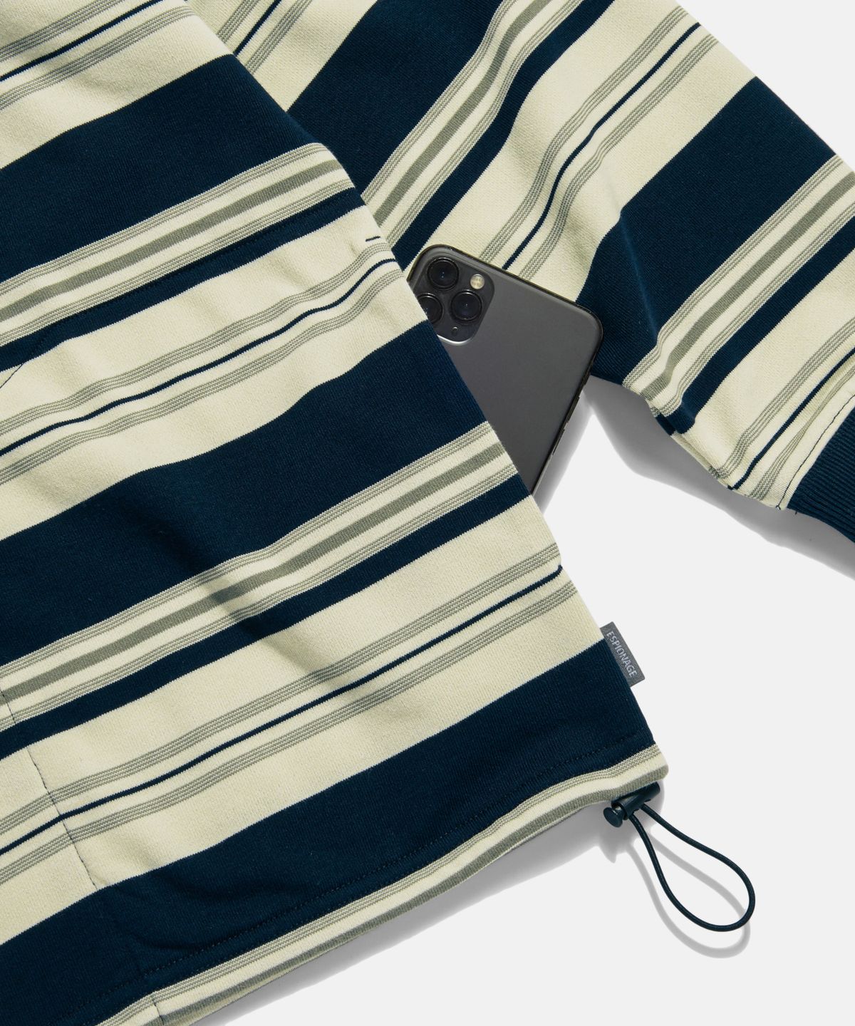 에스피오나지(ESPIONAGE) Lightweight Border Sweatshirt Navy
