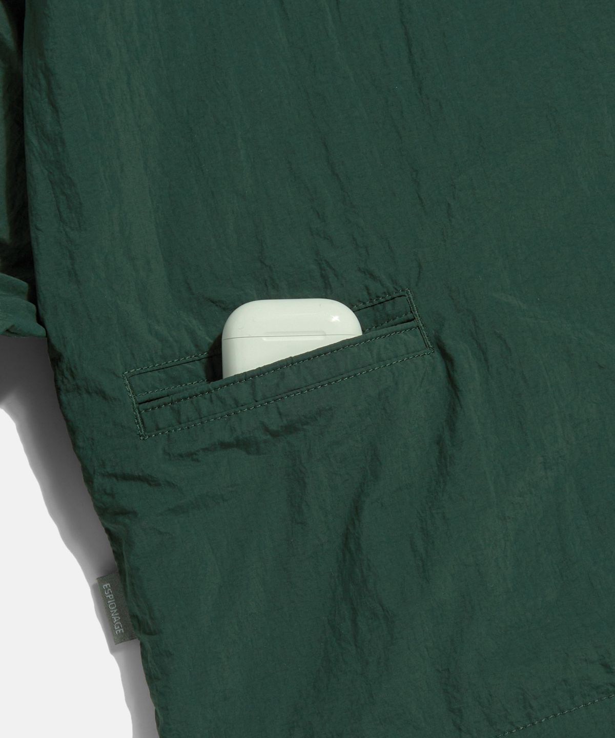 에스피오나지(ESPIONAGE) Grocery Store Staff Coach Jacket Dark Green