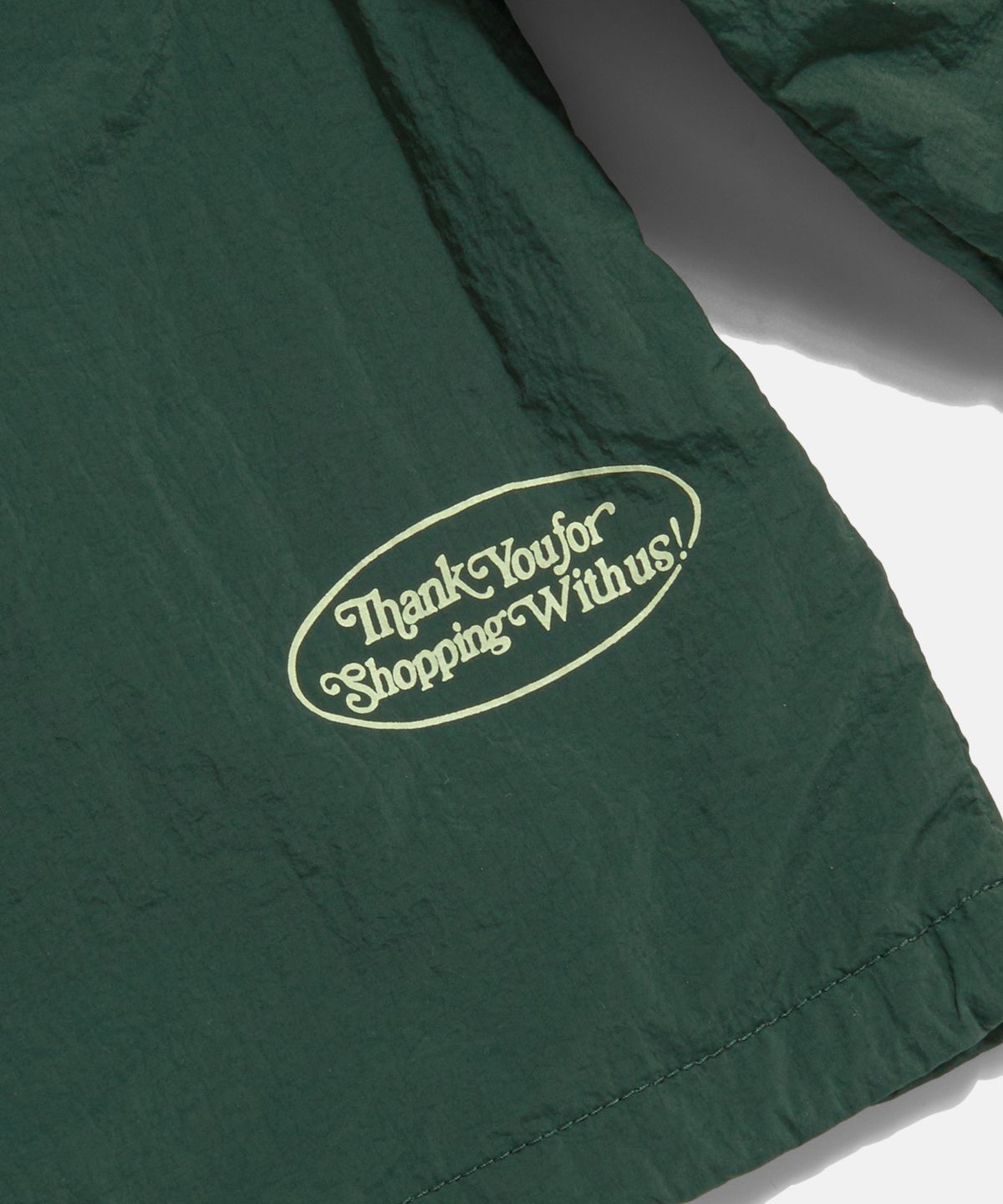 에스피오나지(ESPIONAGE) Grocery Store Staff Coach Jacket Dark Green