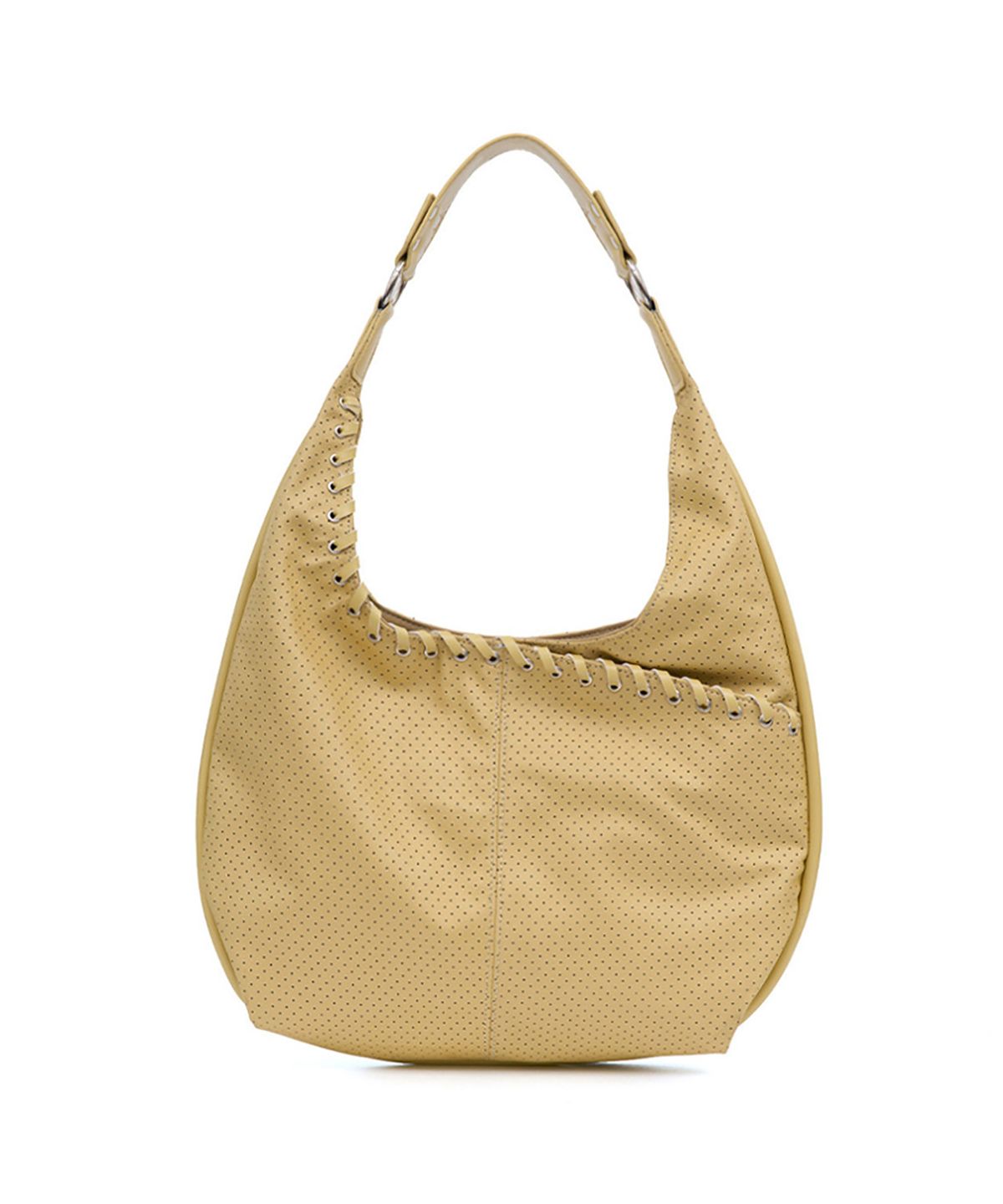 여밈(YEOMIM) medium slash hobo bag (punching butter)