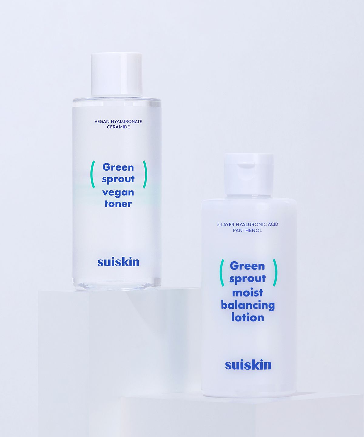 수이스킨(SUISKIN) 어린 새싹 클린 토너 200ml + 로션 210ml