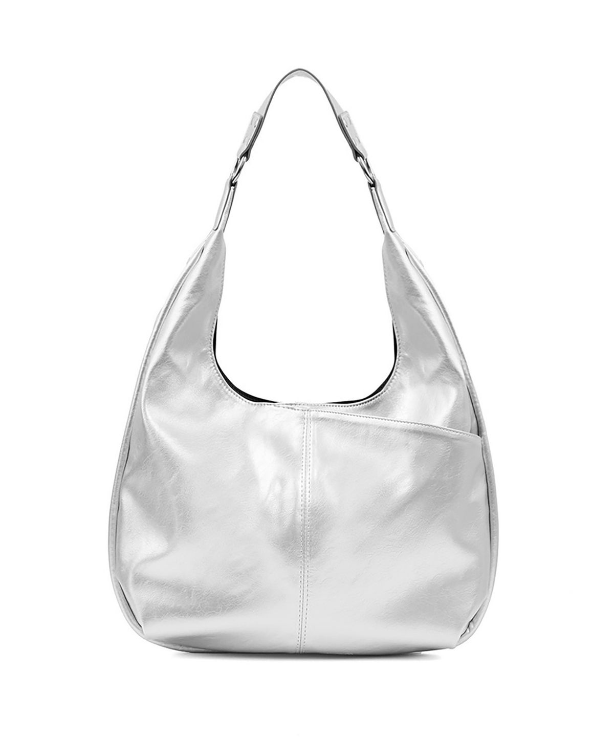 여밈(YEOMIM) medium slash hobo bag (silver)