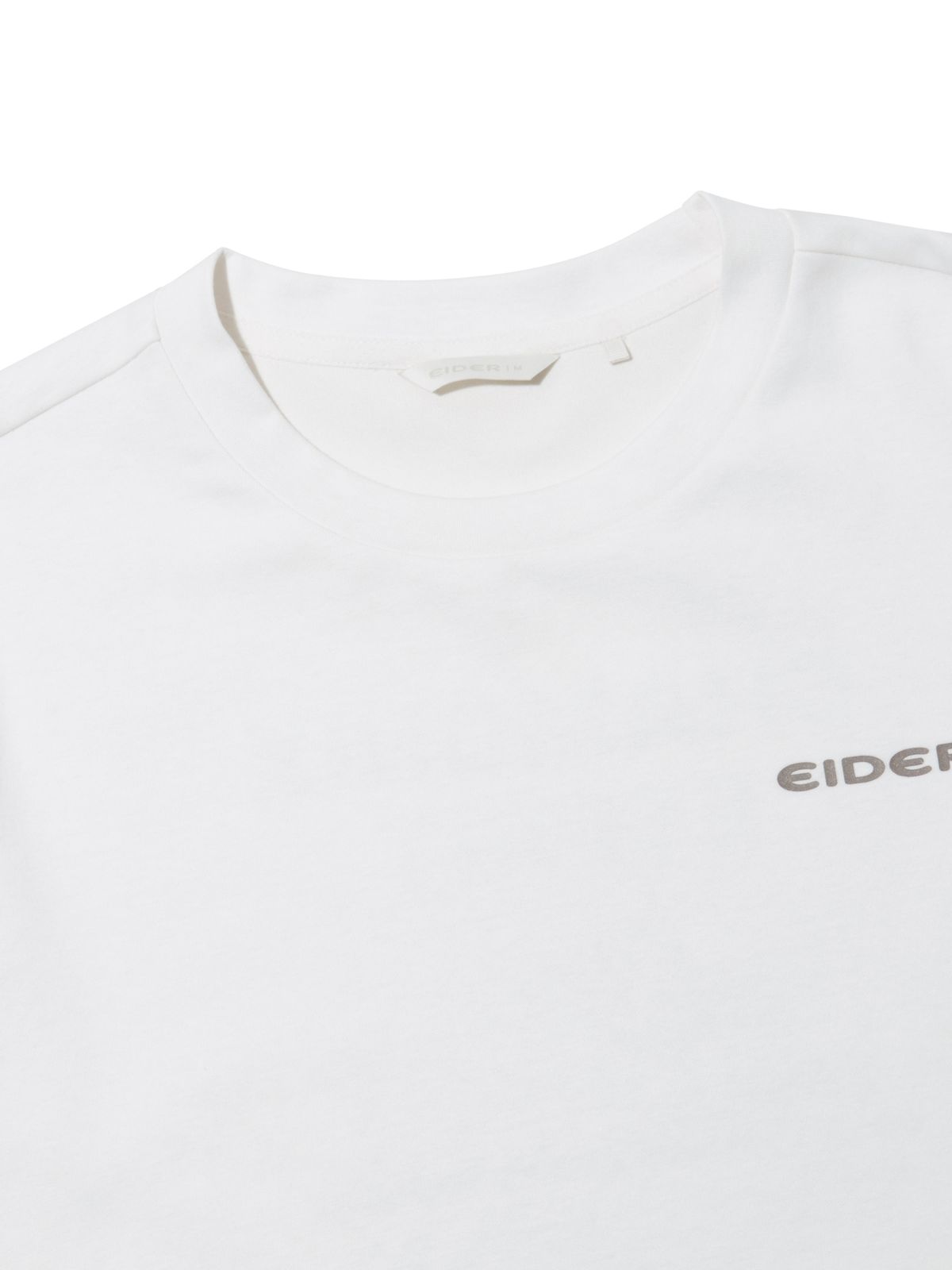 아이더(EIDER) RIDGE (릿지) 남성 긴팔 그래픽 라운드 티셔츠_Cream