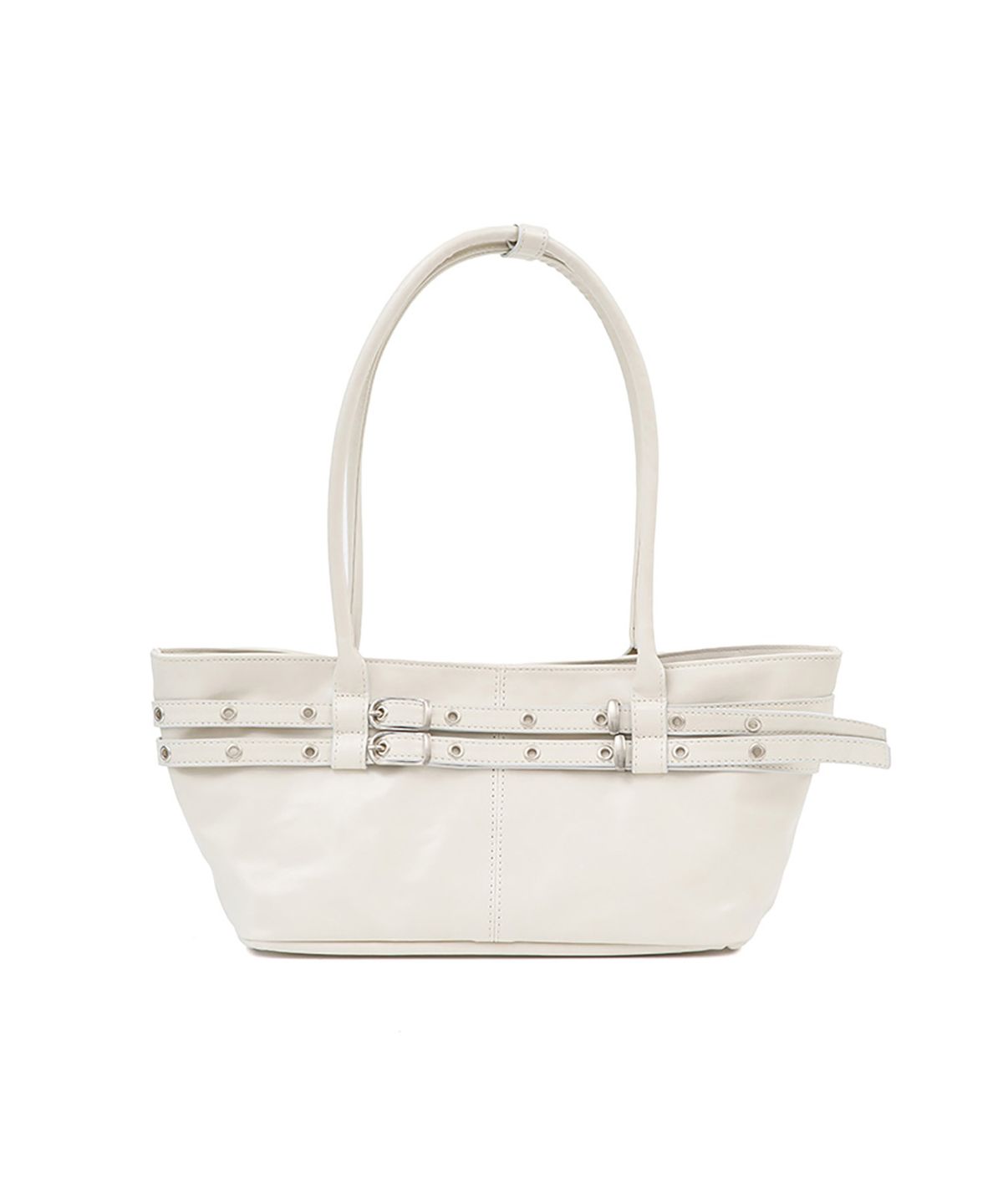 여밈(YEOMIM) mini belted boat bag (oyster)
