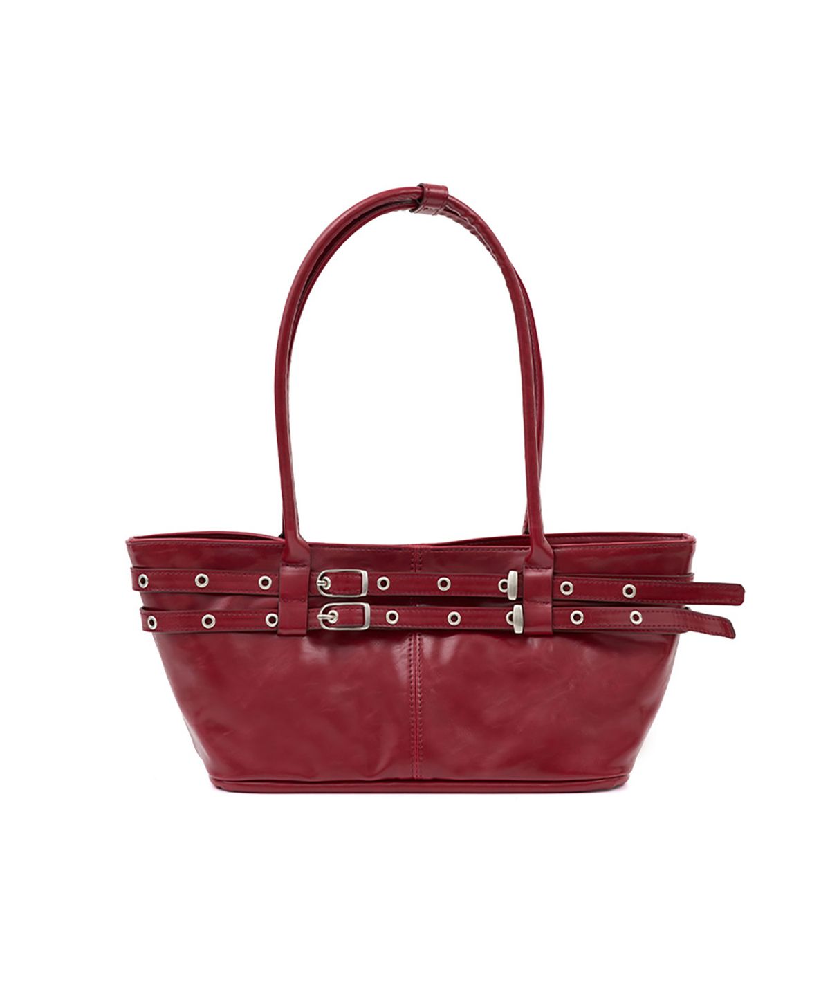 여밈(YEOMIM) mini belted boat bag (chilli red)