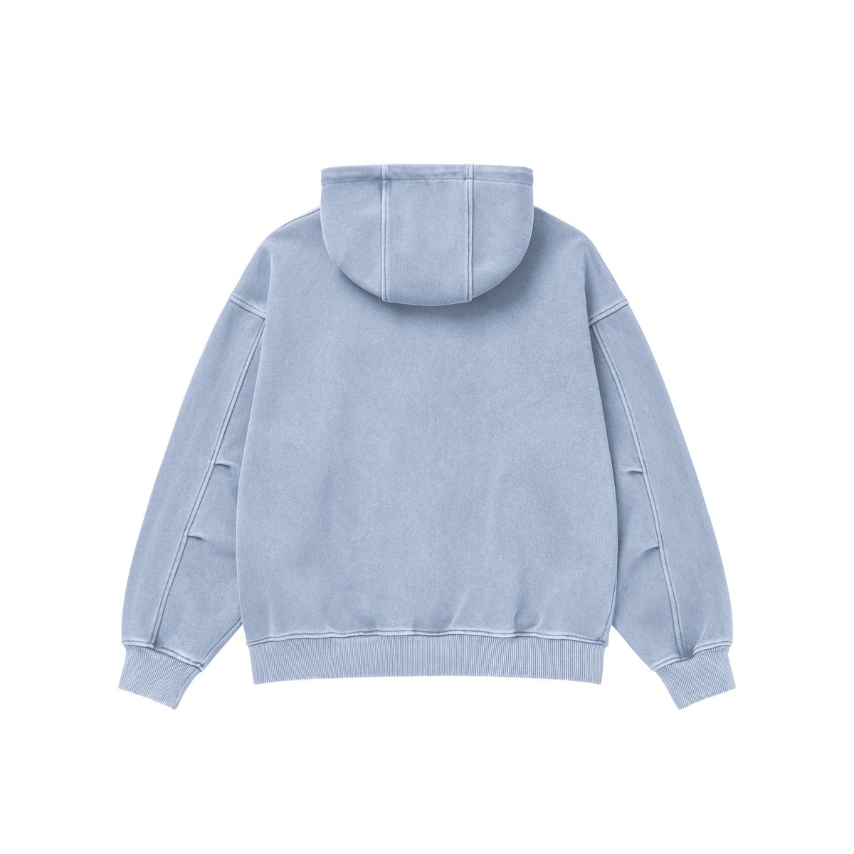 드리머(DREEMR) Voyager Pigment Zip-up Hoodie - Sky Blue
