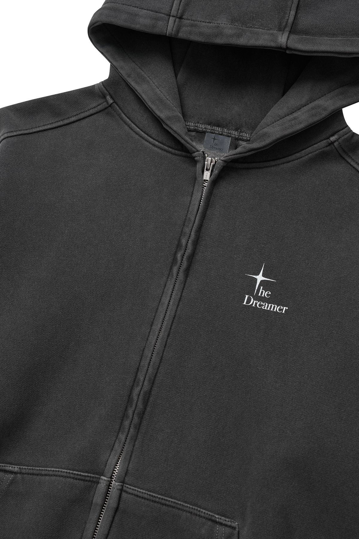 드리머(DREEMR) Voyager Pigment Zip-up Hoodie - Charcoal