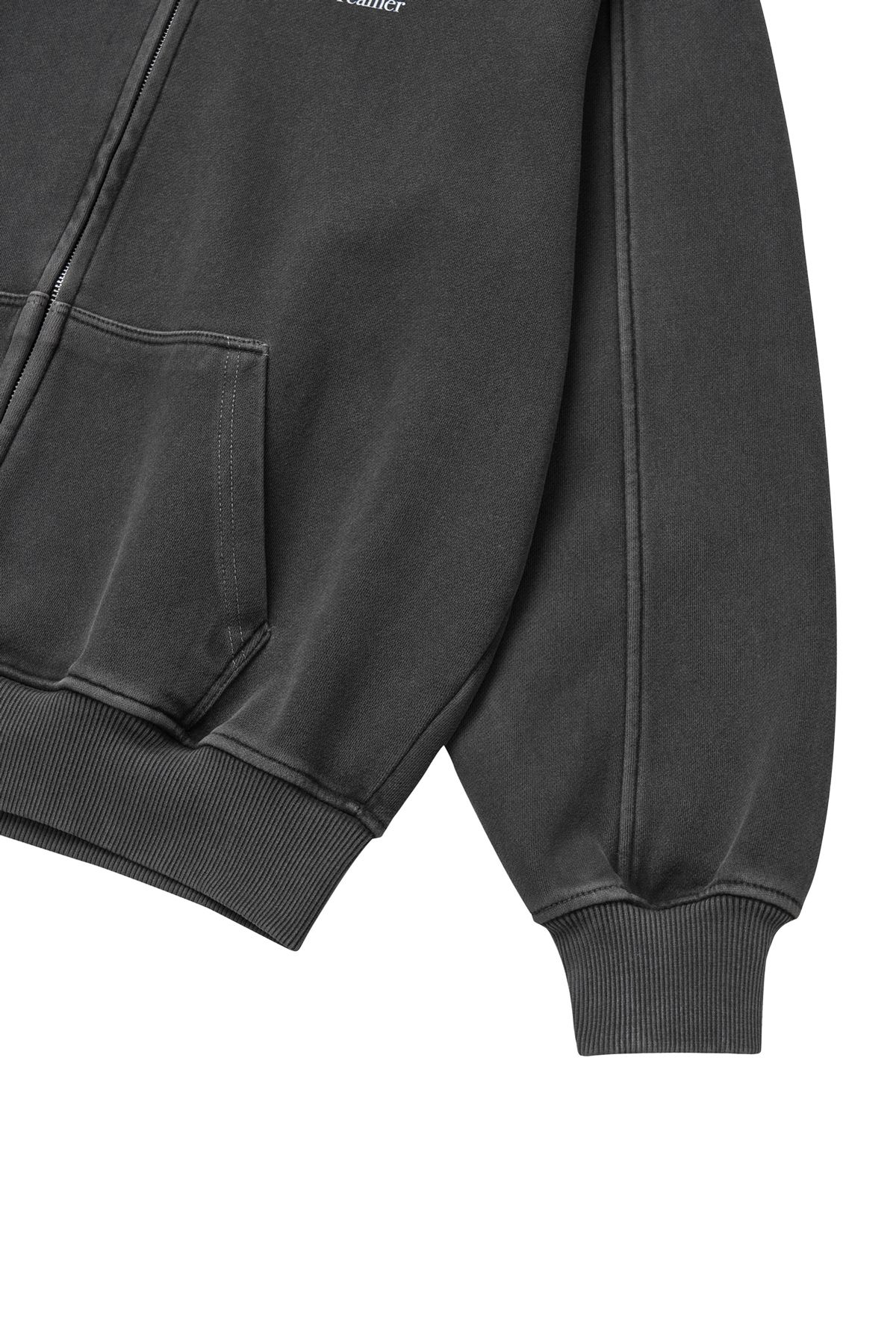 드리머(DREEMR) Voyager Pigment Zip-up Hoodie - Charcoal