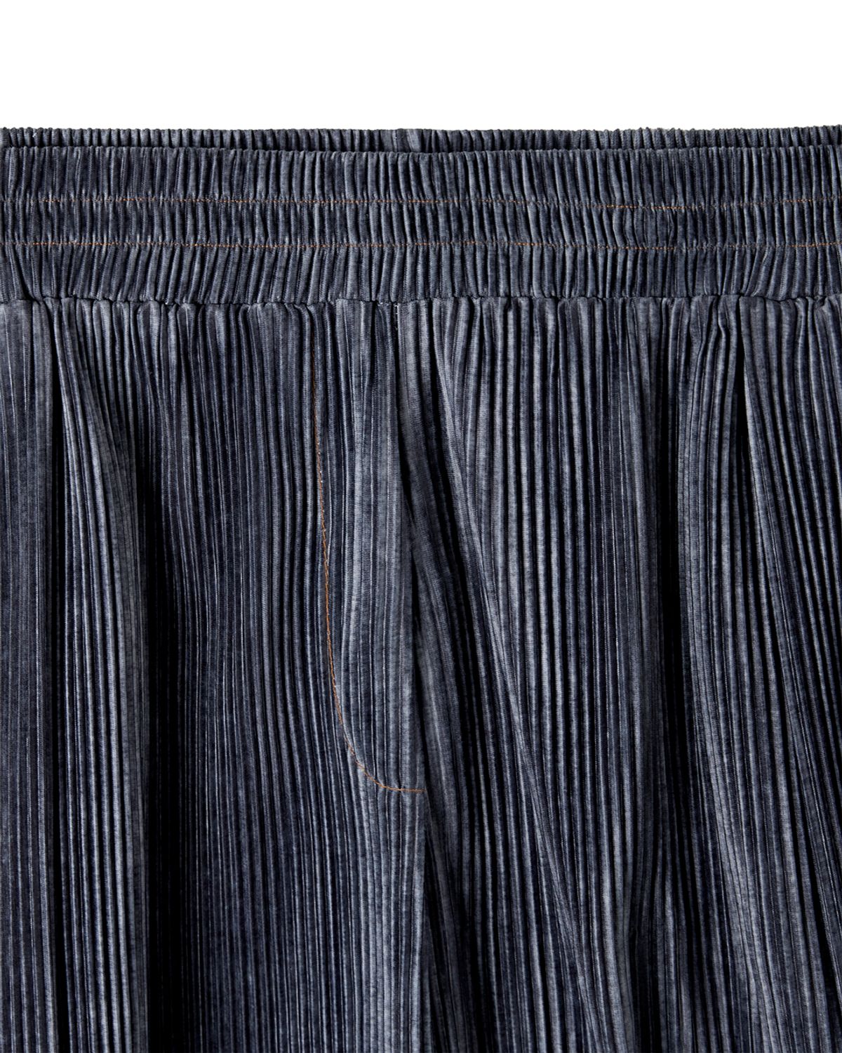 커렌트(CURRENT) PLEATS TUCK HALF PANTS(INDIGO BLUE)