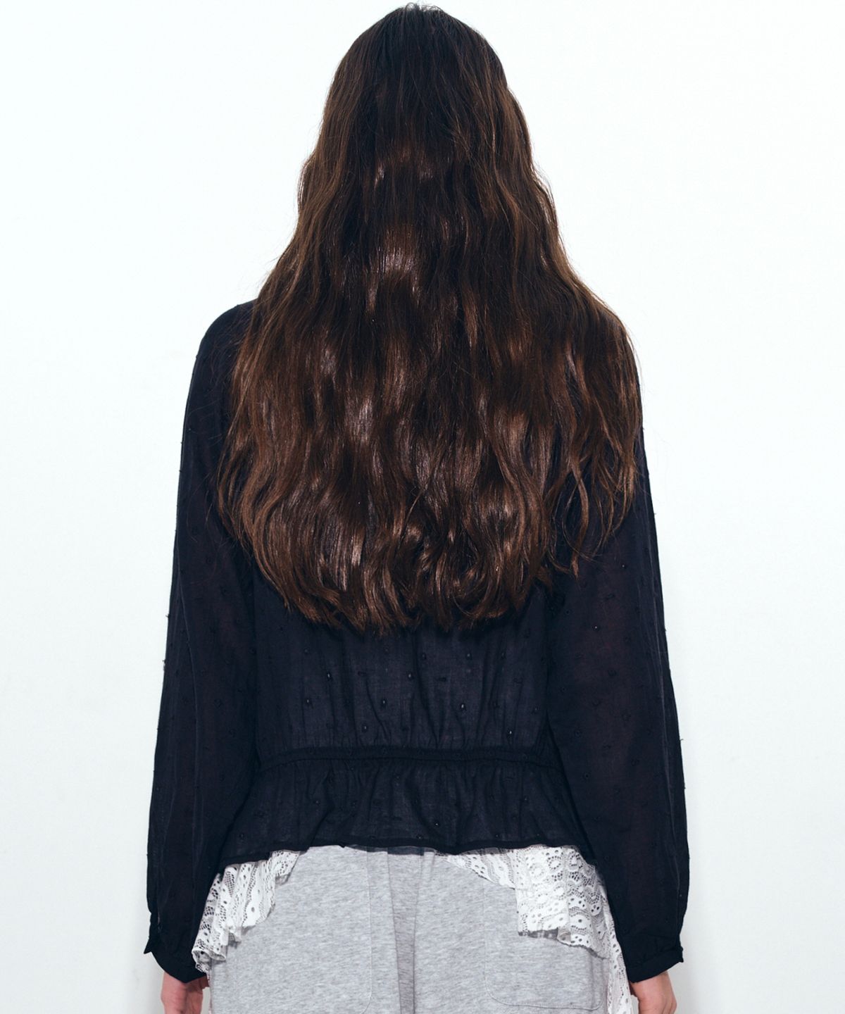 닉앤니콜(NICK&NICOLE) NICOLE LABEL PUNCHING HOOD CARDIGAN_BLACK