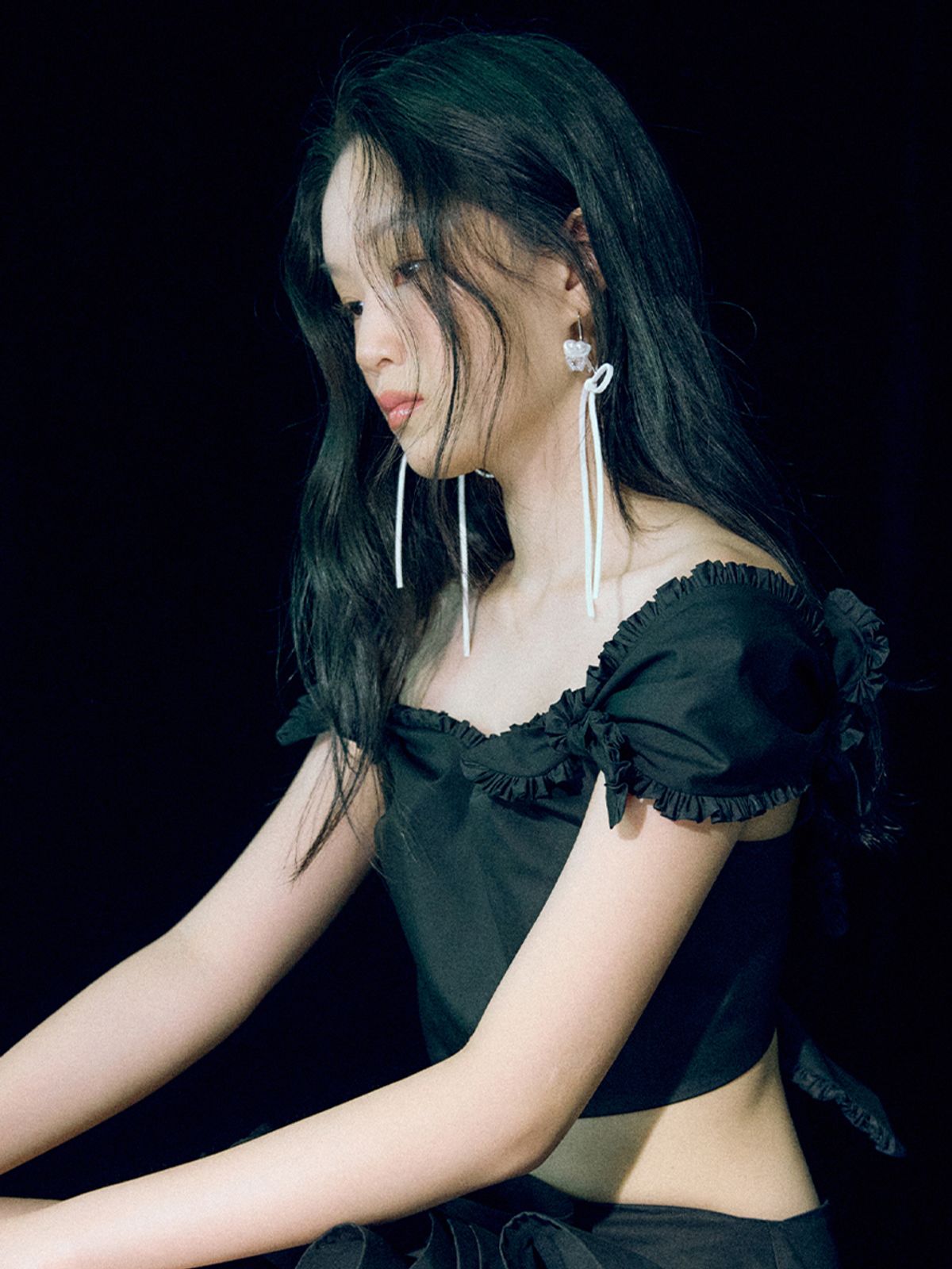 러뷰이(LOVUEE) 크리스털 마이 하트 귀걸이
