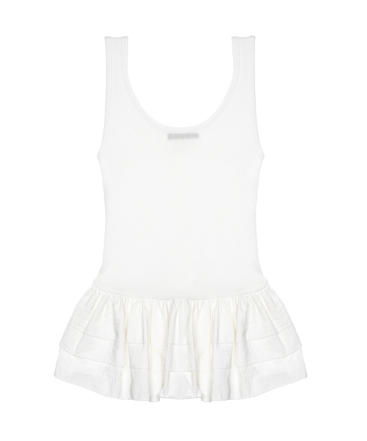 닉앤니콜(NICK&NICOLE) NICOLE MULTI FRILL SLEEVELESS TOP_IVORY