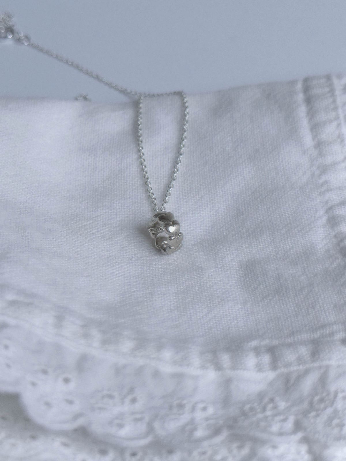 러브트릭스(LOVETRIX) Silver925 Heart bangle necklace (basic ver)