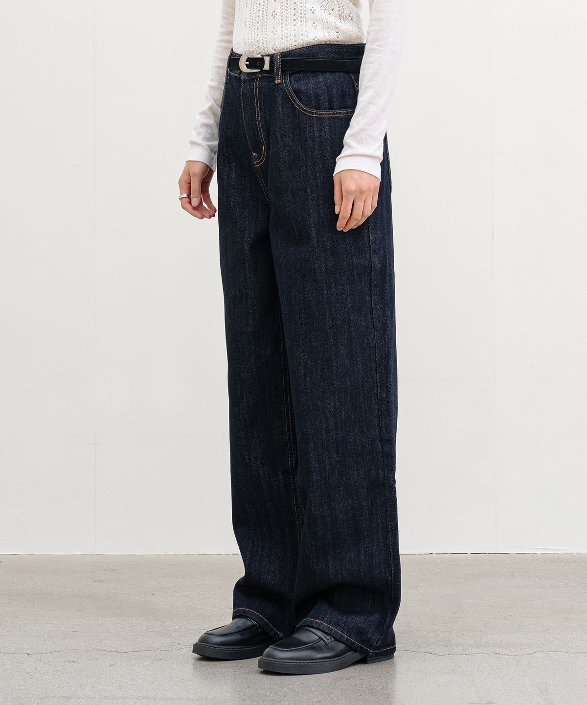 클루니(CLUNY) KAIHARA Japan Fabric Denim Pants - Indigo