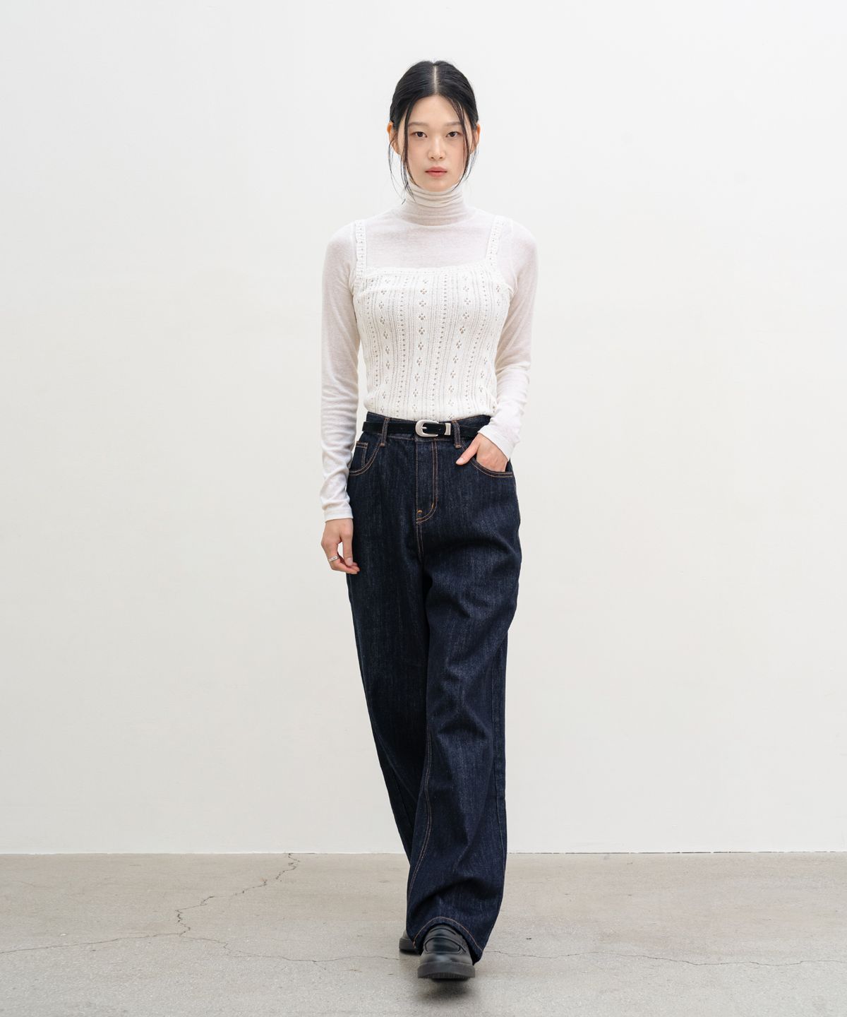 클루니(CLUNY) KAIHARA Japan Fabric Denim Pants - Indigo