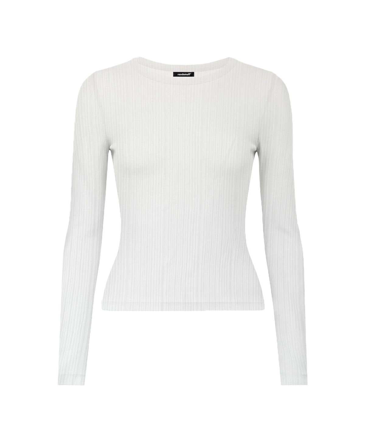 랜덤오프(RANDOMOFF) SLIP SHEER WAVE LONGSLEEVE [WHITE]