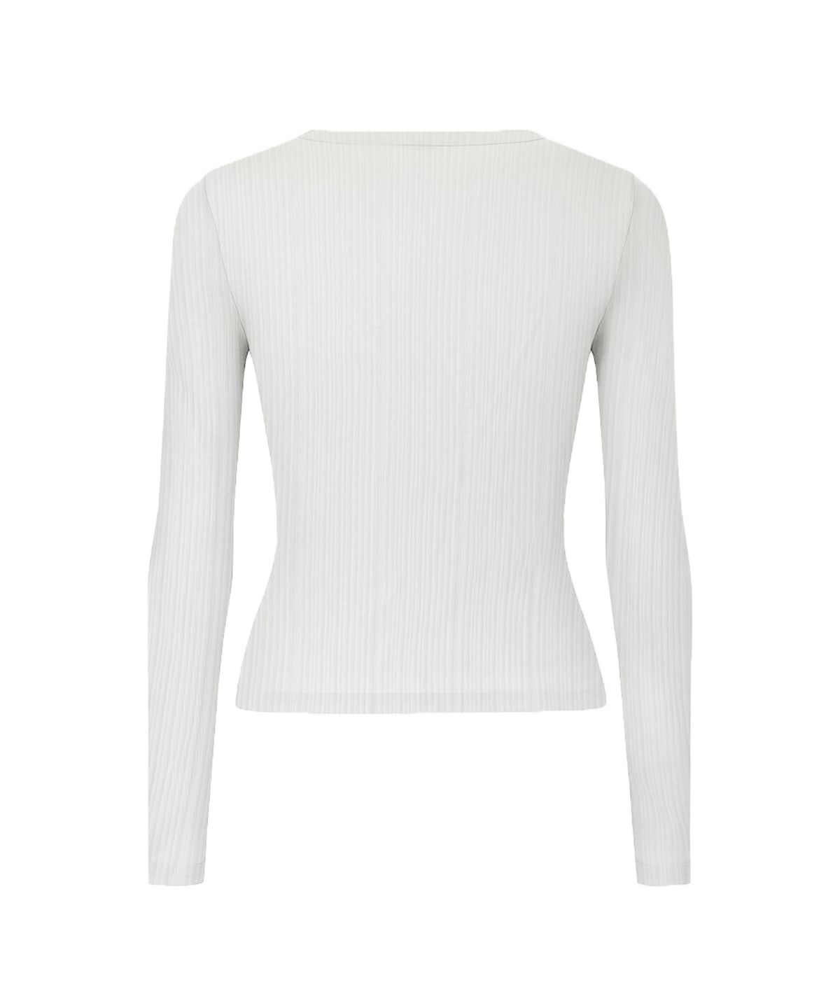 랜덤오프(RANDOMOFF) SLIP SHEER WAVE LONGSLEEVE [WHITE]