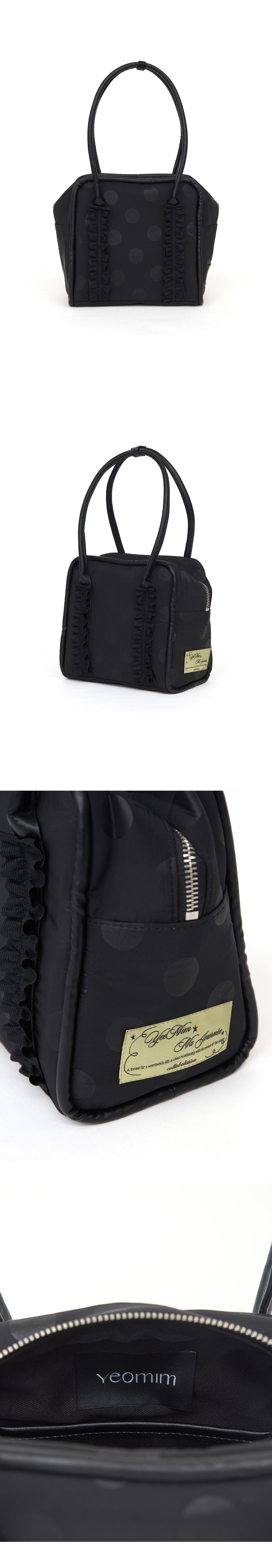 MUSINSA公式 | YEOMIM mini box bag (black dot)
